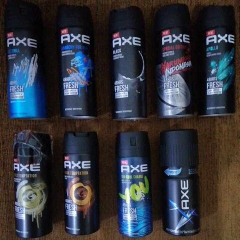 Axe Anarchy Score You Apollo Dark Black Ice chill Harumkan 135 150 ml