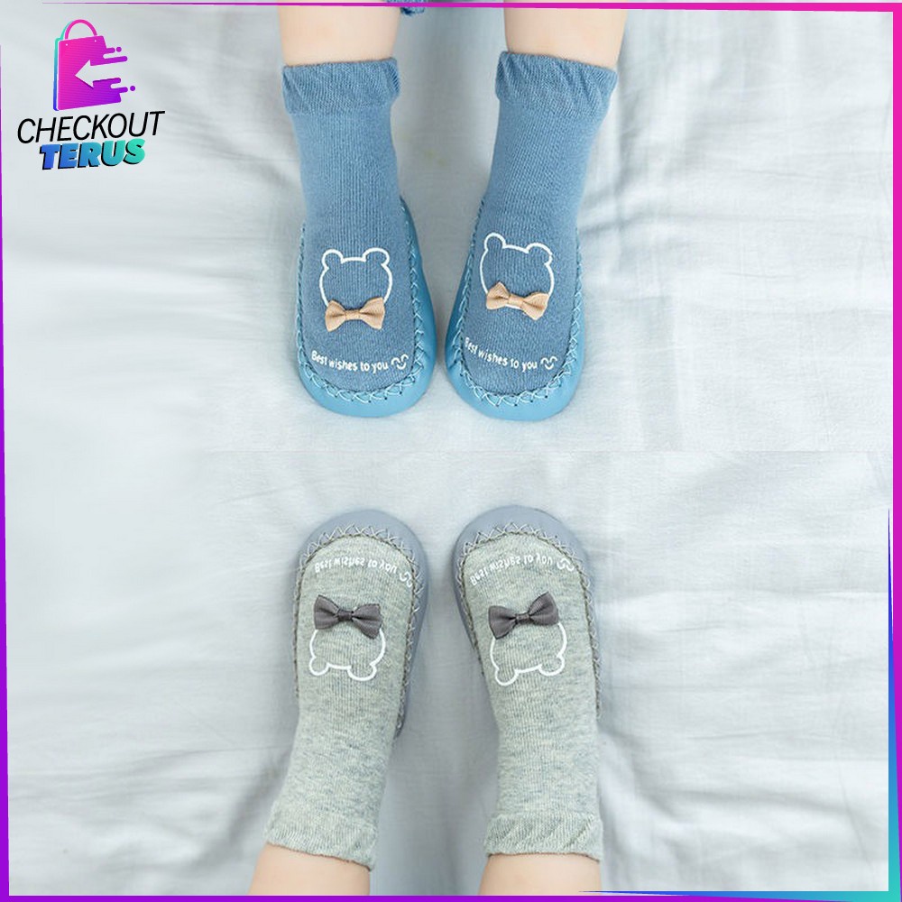 CT P93 Sepatu Kaos Kaki Bayi Prewalker Anti slip Baby Socks Sepatu Bayi Motif Lucu Sepatu Kaos Kaki Anti Tergelincir