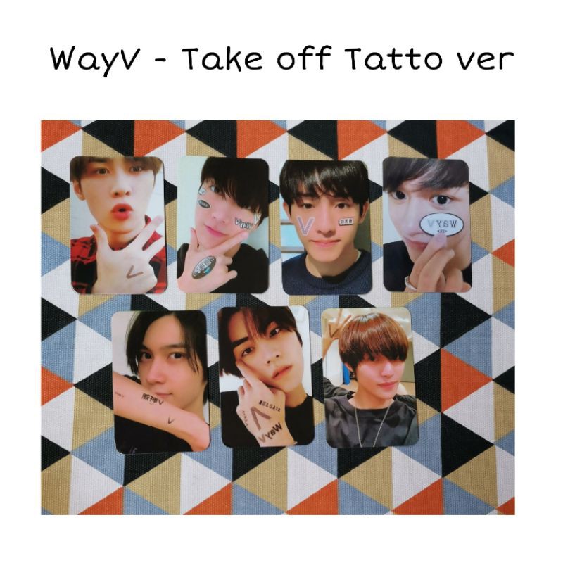 photocard wayv tattoo take off
