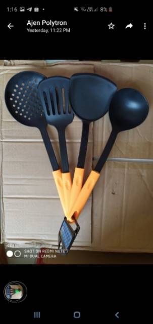 Spatula Set 4 Pcs - Sutil - Centong - Sendok Masak - Turner