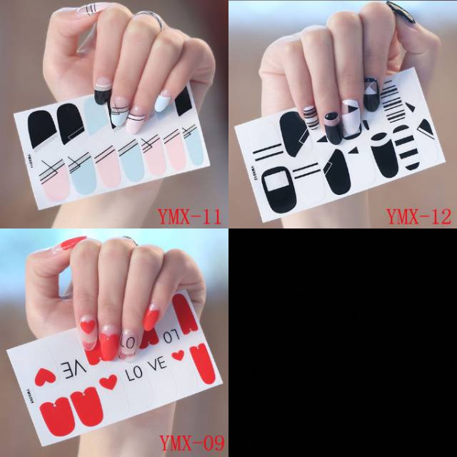 STIKER KUKU NAIL STICKER KARAKTER KODE YMX BAG 1