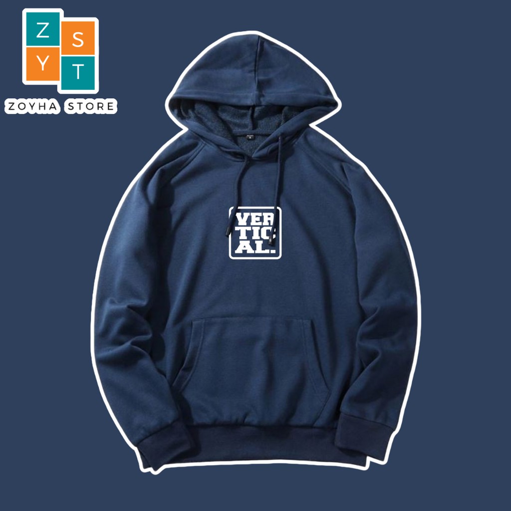 Sweater Hoodie Pria Distro Vetical Navy Original Premium By Zoyha_Store