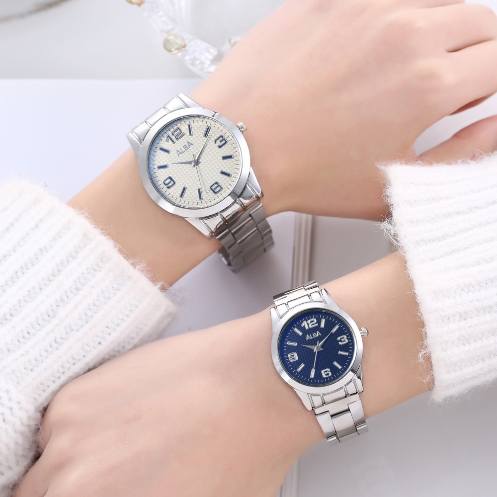 COD JAM TANGAN KASUAL CEWEK WANITA WACTH TERBARU TALI STAINLESS STEEL RANTAI CRYSTAL KRISTAL PREMIUM C70