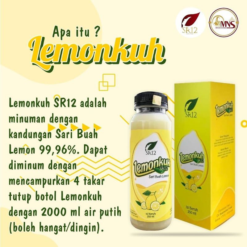 

LEMONKUH sr12 250ml SARI LEMON ASLI untuk kesehatan tubuh/minuman lemon