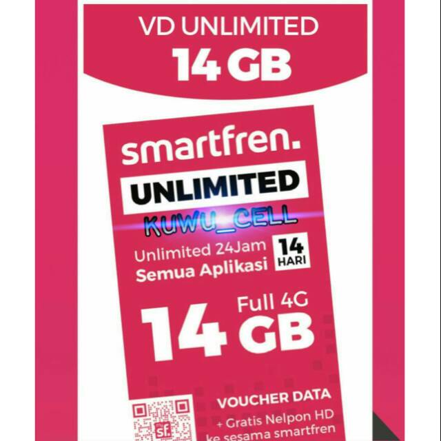 New Voucher Data Smartfren Unlimited 14GB (14 Hari ...