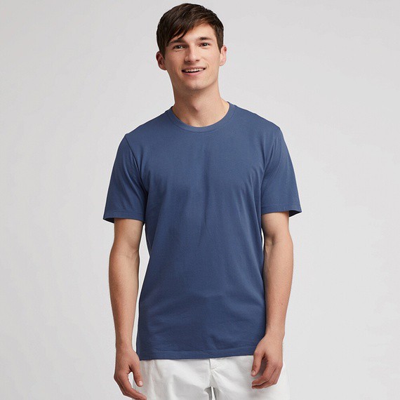 T-shirt Kaos Polos UNIQLO 100% ORIGINAL - BLUE