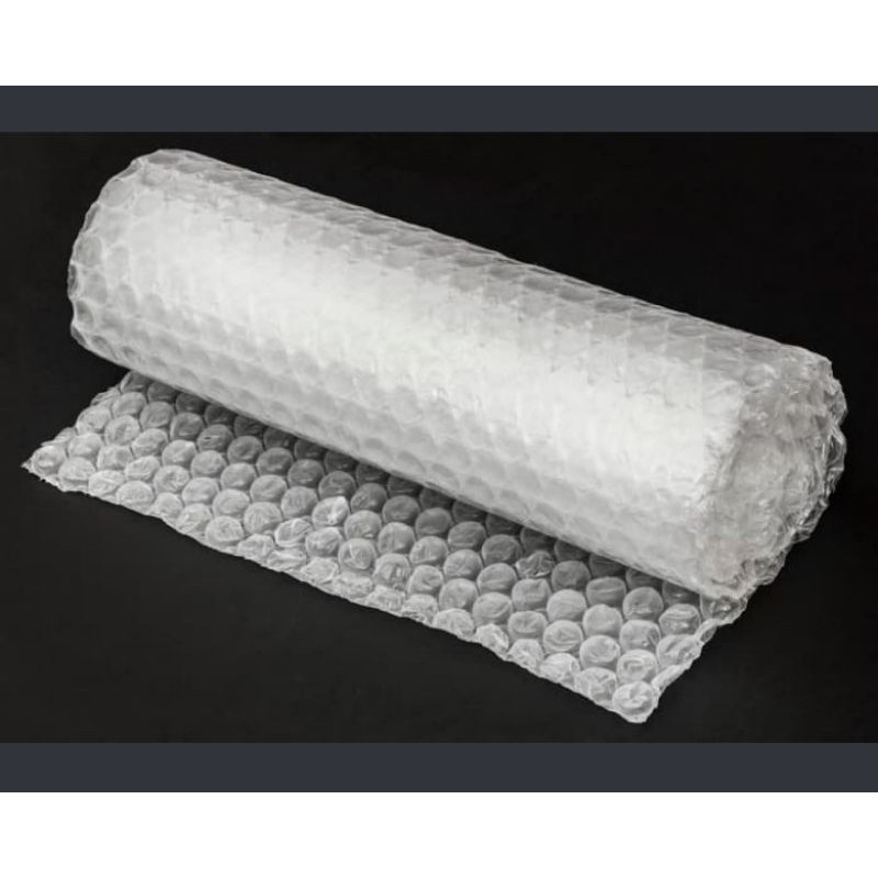 

Bubble wrap tambahan untuk melindungi barang tetap aman