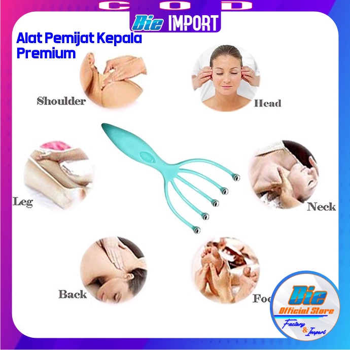 Alat Pemijat Kepala Simple Portable Impor Best Seller