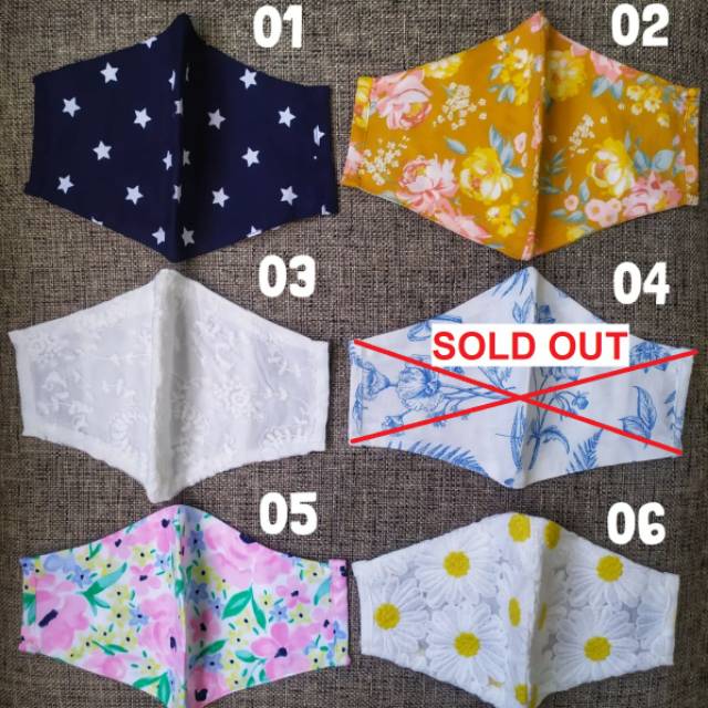 MASKER KAIN MOTIF HIJAB