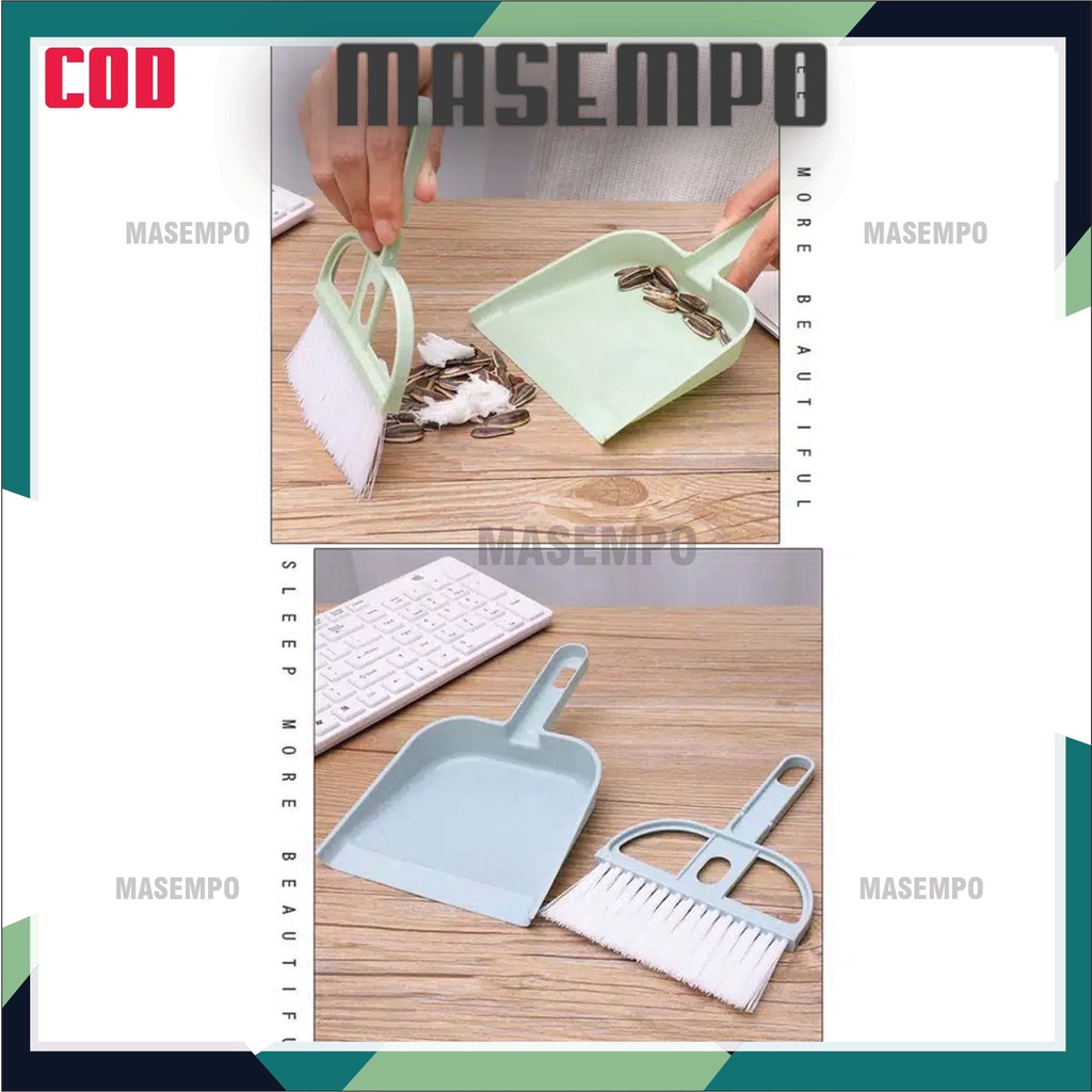 Sapu mini set Serok cikrak kecil kebersihan karpet mobil meja laptop