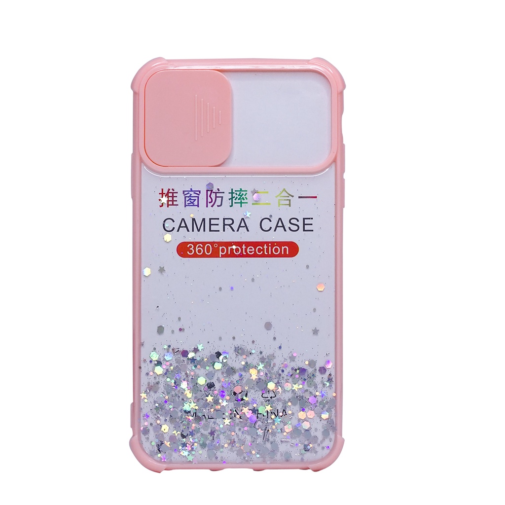 MallCasing - iPhone 6G | 6G+ | 7G+/ 8G+ | XR | XS Max | X/ XS Soft Case Dove Candy Glitter Tutup Lensa