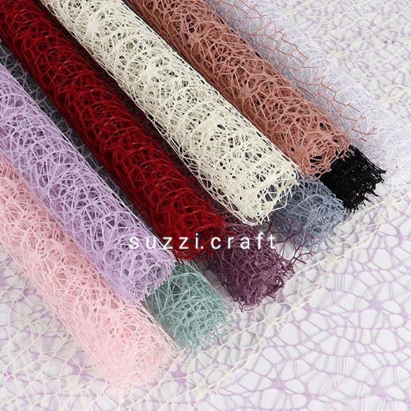 

GROSIR kertas buket jaring jala ukuran 65cm x 51cm
