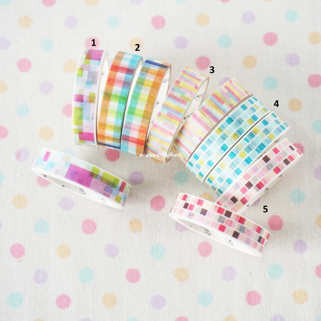 

W1241 Box 9mm x 3m Washi / Masking tape [Colourplay]