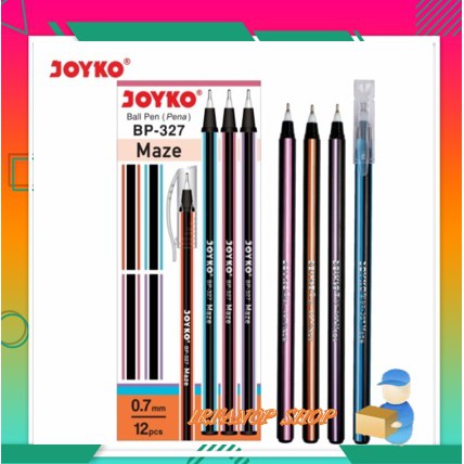 

Ball Pen Pulpen Bolpoin Pena Joyko BP 327 Maze Ballpoin Tinta Warna Hitam