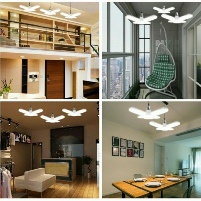 Lampu Bohlam Model Kipas 5 Daun Fan Super Terang 40 Watt -SC