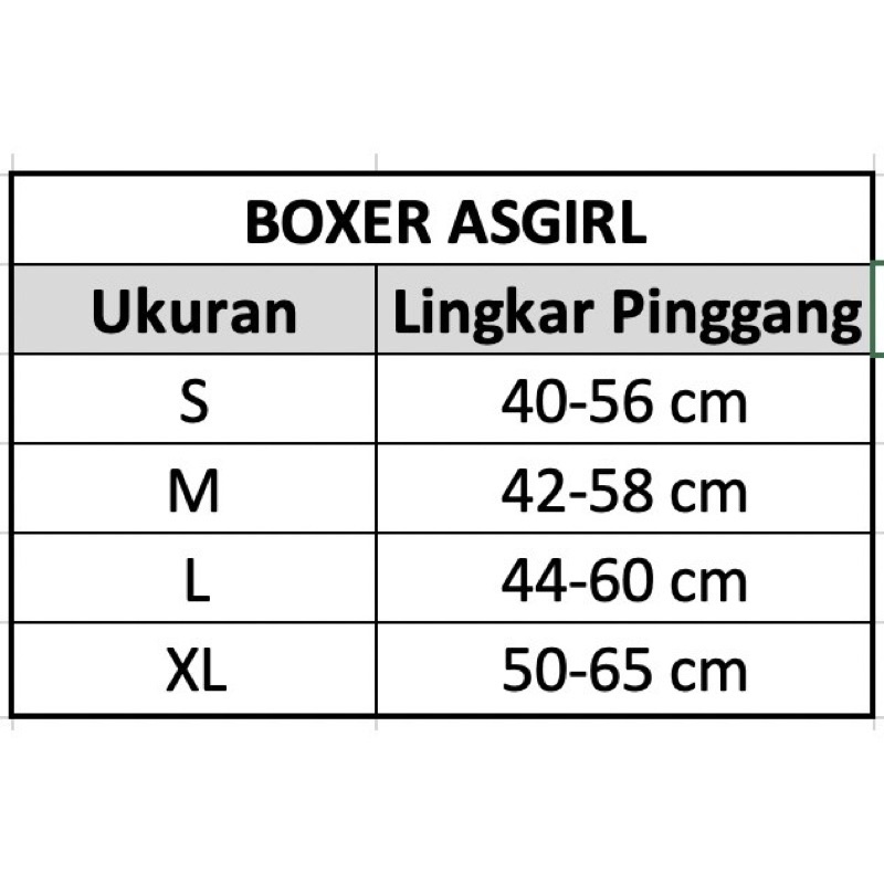 Boxer Anak Perempuan Cute Yang