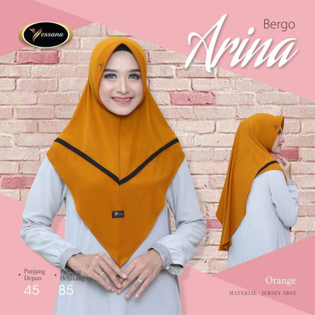 Yessana Bergo Arina warna Orange