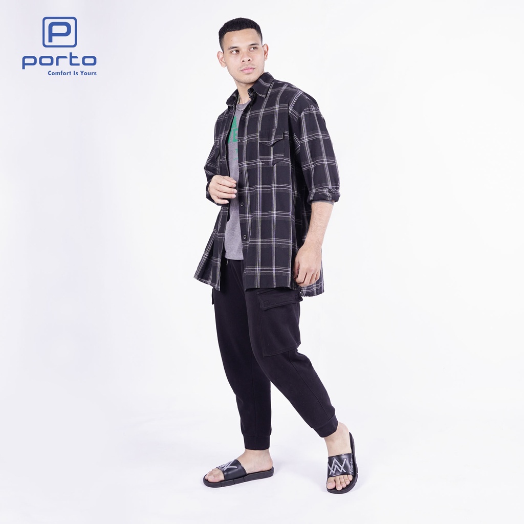 gof PORTO 1015M Sandal Pria Original Sendal Pria Slop Casual Terbaru