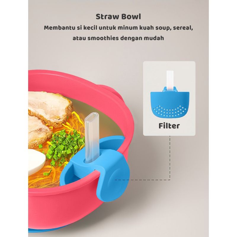 Moro - Moro 3in1 Snack Bowl 250 ml - Mangkuk Anak