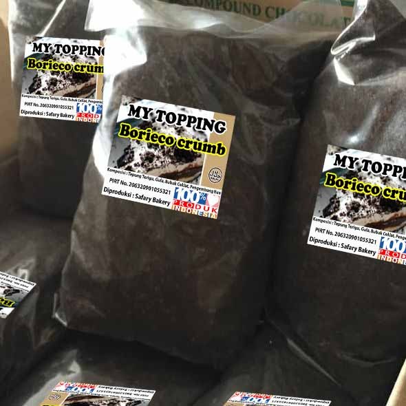 

My topping Borieco Crumb 1Kg- Potongan Biskuit Crumb Halus Borieo