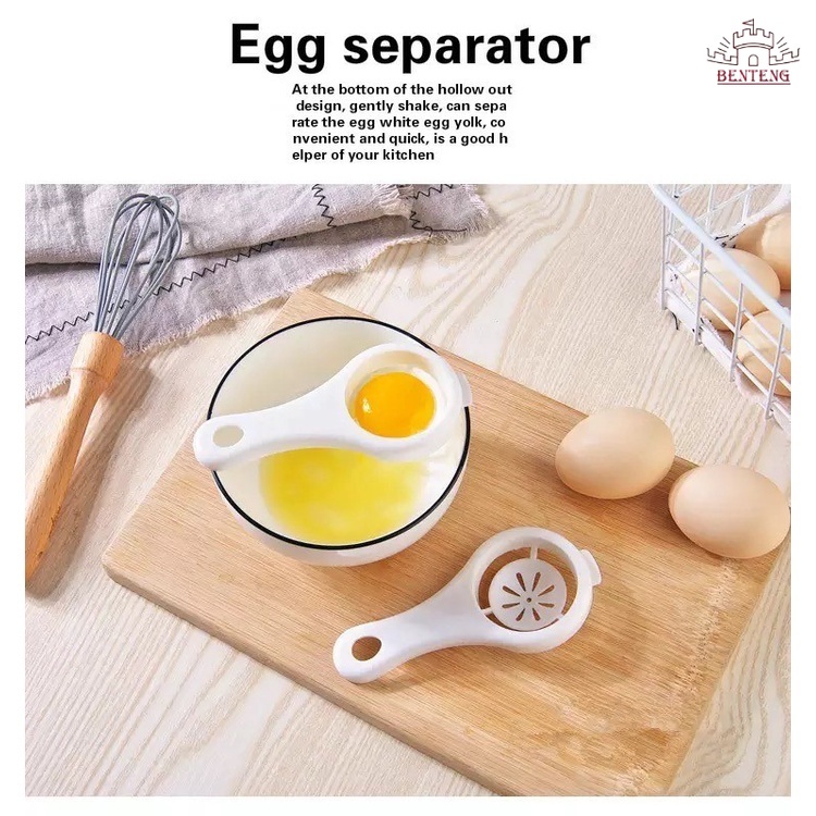 T02-Sendok Alat Pemisah Kuning Telur Saringan EGG white Separator