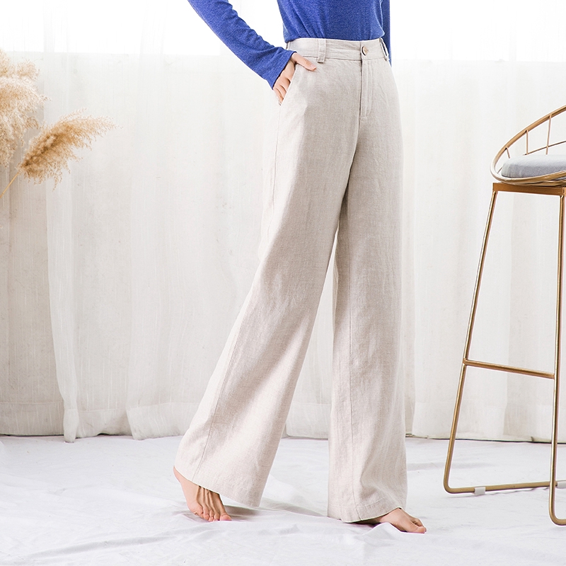 Celana Panjang High Waist Bahan Linen Warna Polos Shopee Celana Panjang High Waist Bahan Linen Warna Polos Shopee