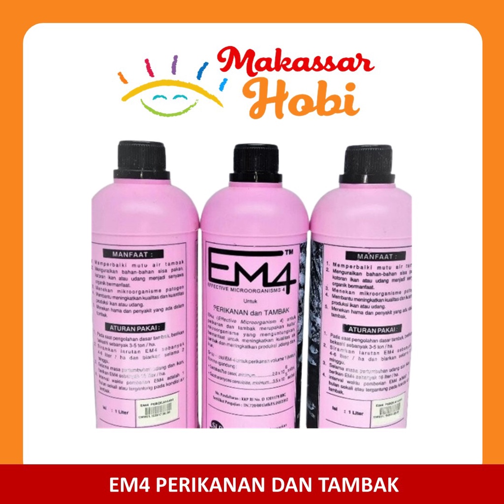 EM4 Perikanan Probiotik dan Pupuk Tambak Kolam Ikan EM 4 Aquaponik 1L