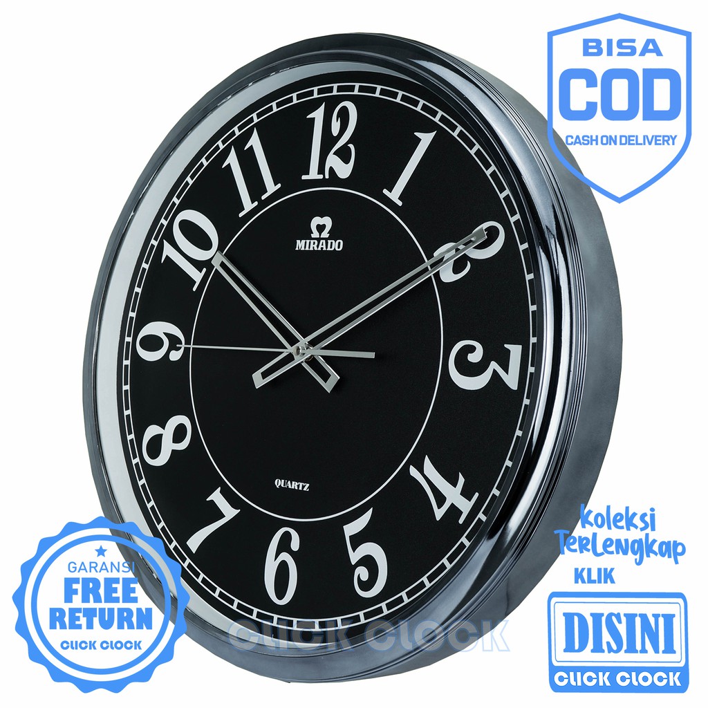 JAM DINDING POLOS MINIMALIS HIASAN DINDING BAGUS 46CM MQ-8877