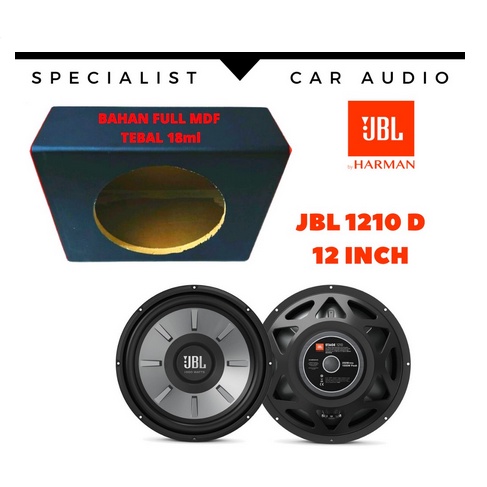 Paket Audio Mobil Subwoofer JBL Stage 1210D 12 Inch Plus Box Subwoofer