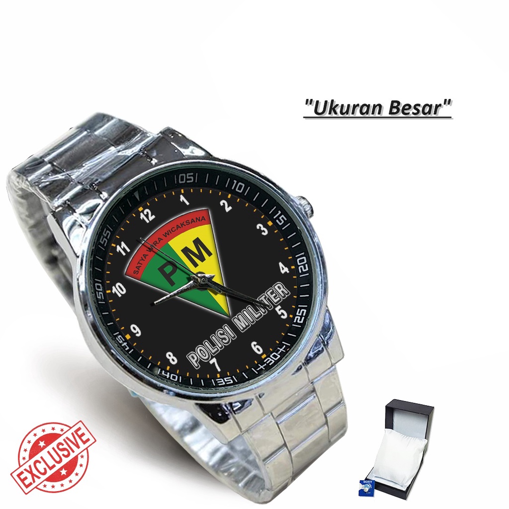 Jam Tangan Rantai Couple POLISI MILITER P.M 02 (Limited Edition)