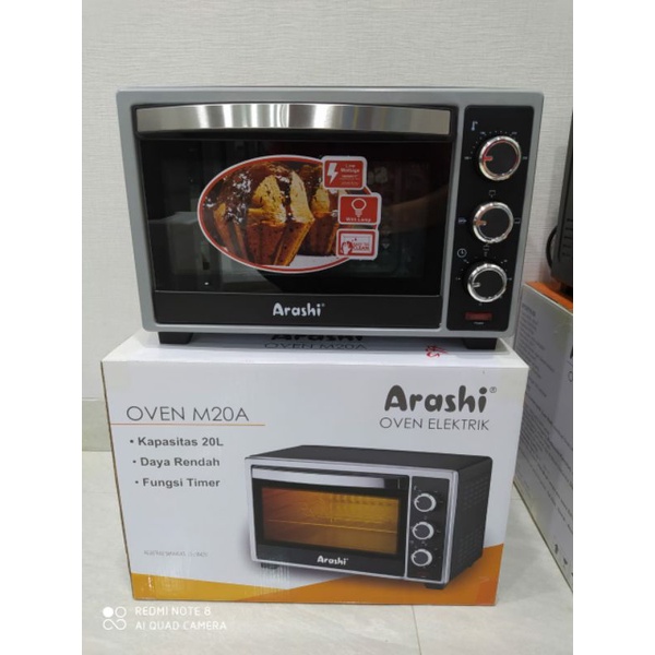 oven listrik ARASHI 20 liter M 20A - hemat listrik - garansi 1 tahun