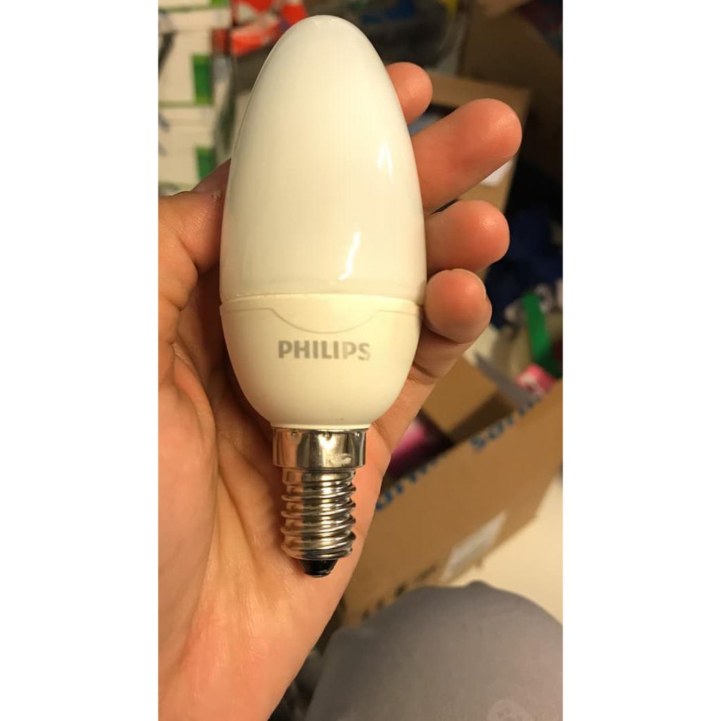 Ready / Philips ambiance 5 watt 5 w genie 5w e14 e 14 lampu gantung candle TERMURAH...