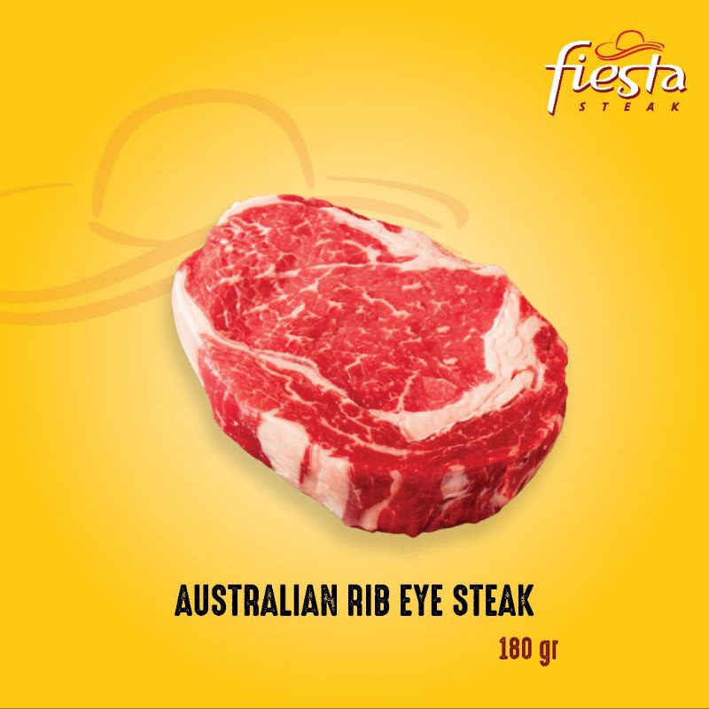 

Fiesta Steak Australian Rib-Eye Steak - Daging Sapi Frozen
