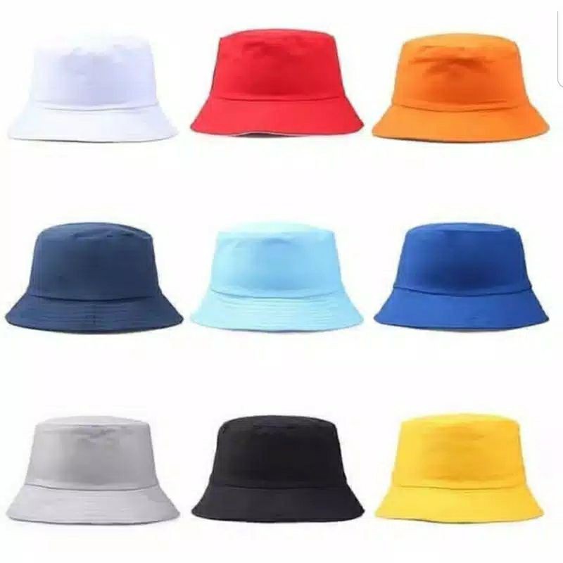 topi bucket polos termurah kualitas premium