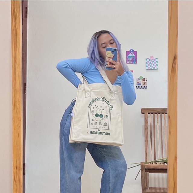 Becik Tote Bag | Tote Bag Aksara Jawa