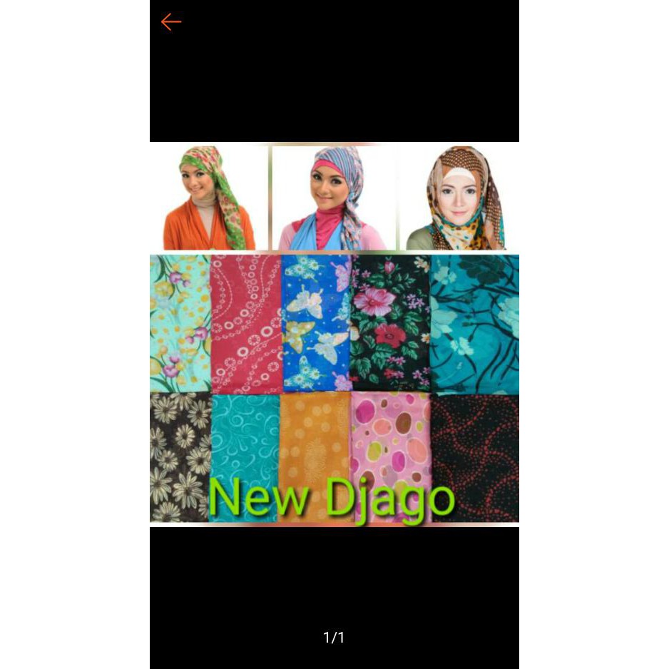 Open Order Kerudung paris motif segi empat /hijab motif segi empat halus Grosir