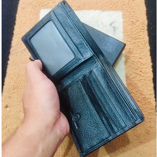 dompet lipat biasa pria bahan kulit asli impor ukuran standar #dompet #dompetpria #dompetkulit