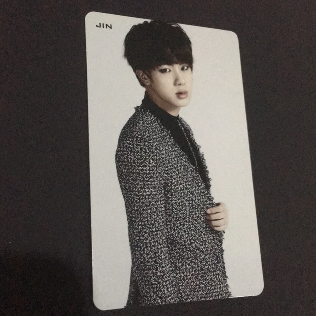 Official BTS Jin and Tae Photocard Wake Up Japan Album