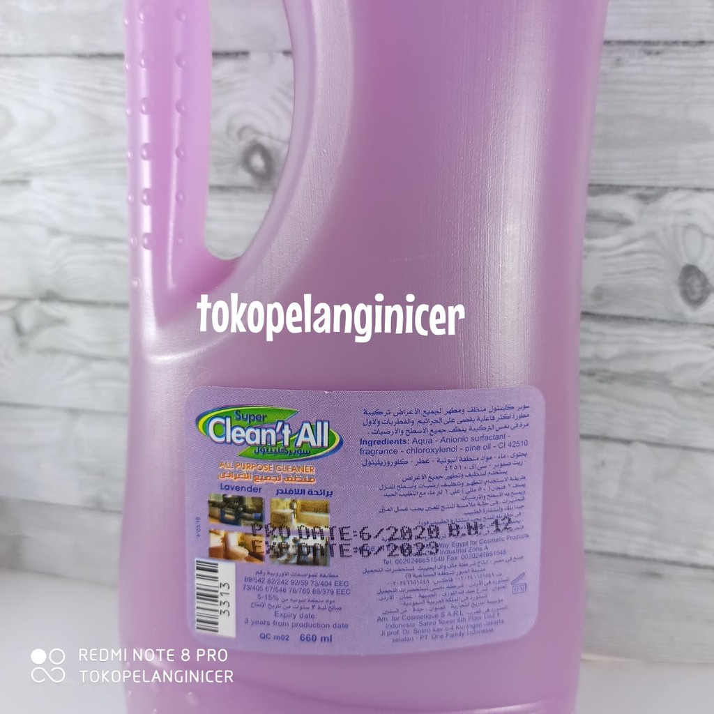 Super Clean’t All Disinfectant and Cleaner Pembersih Keramik Serbaguna, Pembunuh Kuman