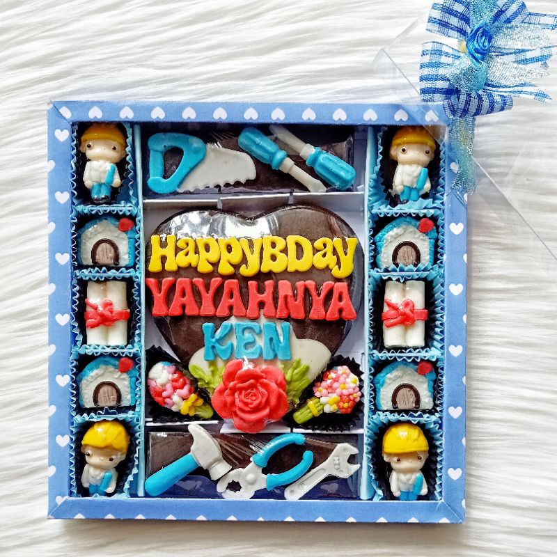 

s25 kado coklat ultah birthday ulang tahun untuk suami ayah papa