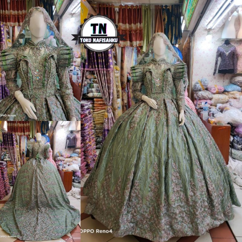 TERBARU GAUN PENGANTIN MEWAH / GAUN PENGANTIN 2021 / GAUN PENGANTIN MODERN / KEBAYA PENGANTIN MODERN