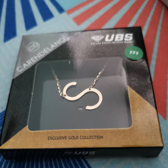 Kalung carendelano kadar 375 huruf S UBS