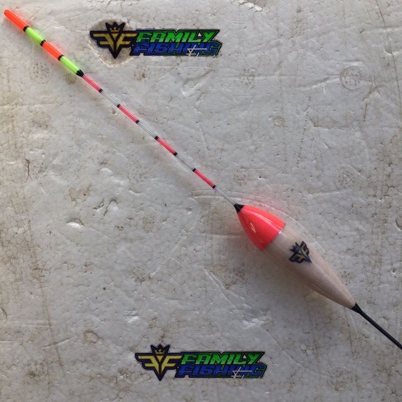 Kambangan Anti Badai “Family Fishing Float” 25cm Kayu Balsa