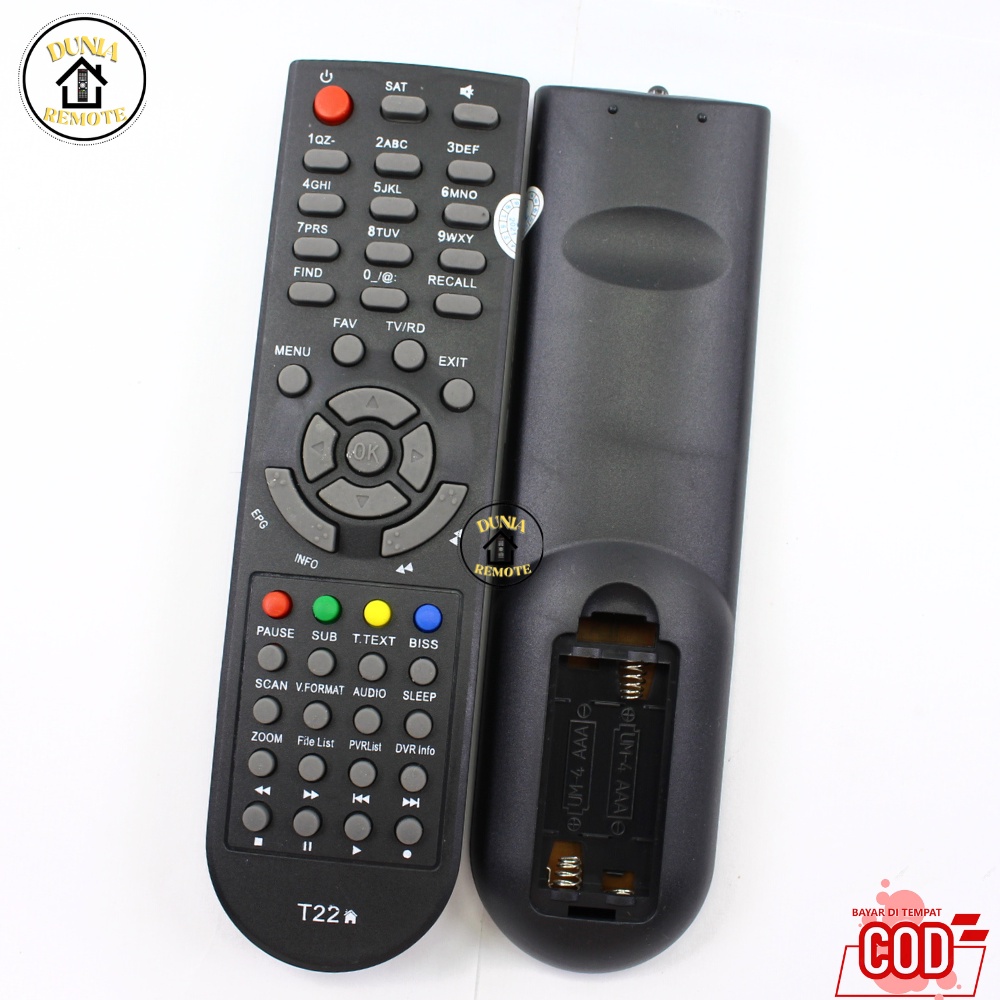 Remot Remote RECEIVER PARABOLA TANAKA T21 T22 HD JURASSIC SAMURAI KOMODO