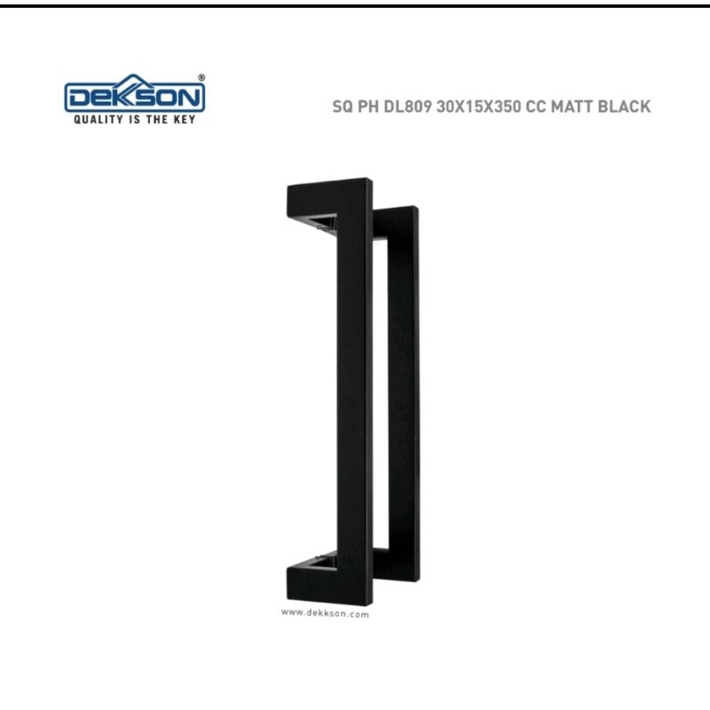 Pull Handle Dekkson Deluxe SQ PH 809 30X15X380X350 BLACK