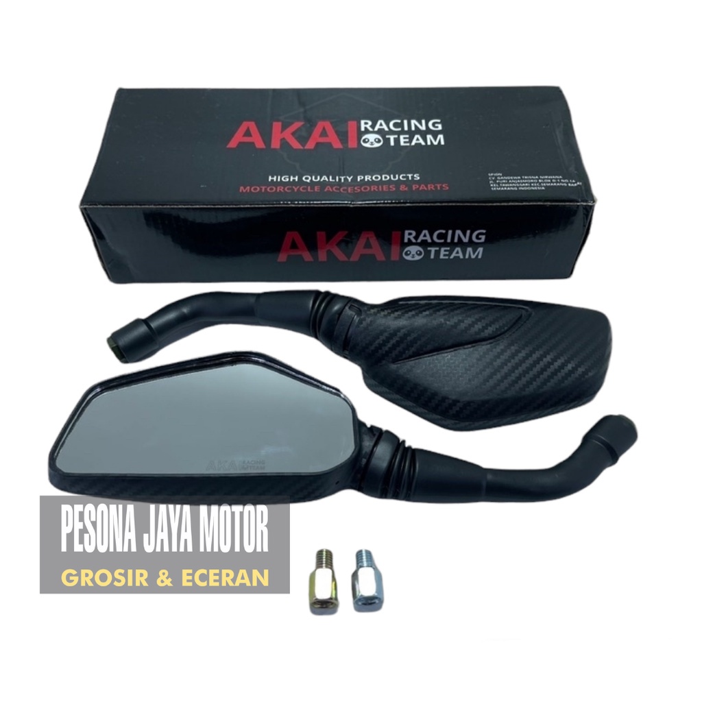 Spion Pulsar Spion Motor Variasi Model Pulsar Motif Karbon Universal Semua Motor Honda Dan Yamaha-2