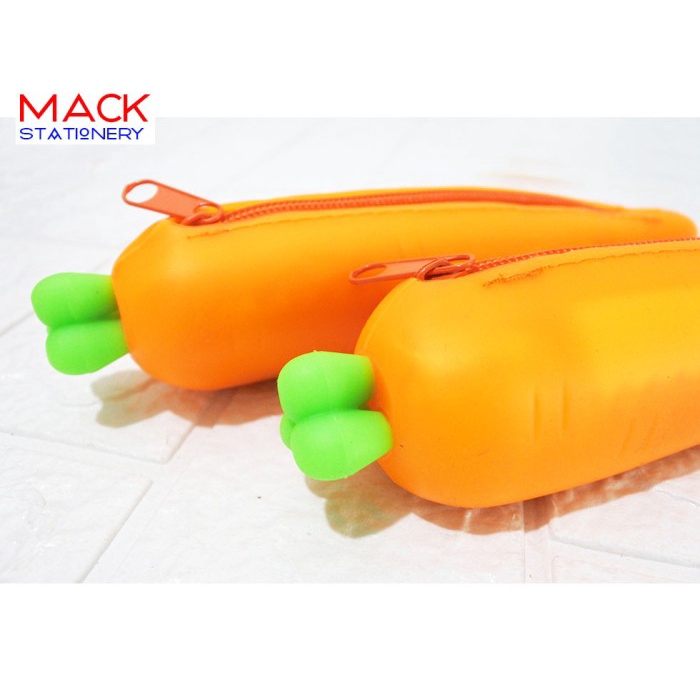

Lucu Pencil Case Silicon Wortel / Tempat Pensil Seleting / Zipper Bergaransi