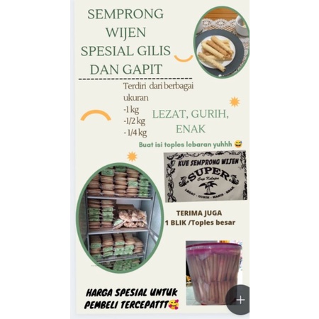 

semprong wijen gurih/jajan jadul/enak/semprong halus comal