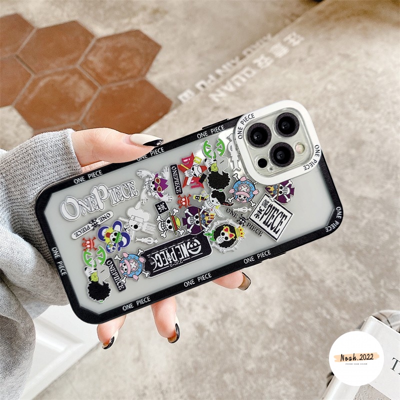 Soft Case TPU Motif Anime One Piece Untuk IPhone XR 13 11 12 Pro Max 6 6s 7 8 Plus X XS Max SE 2020