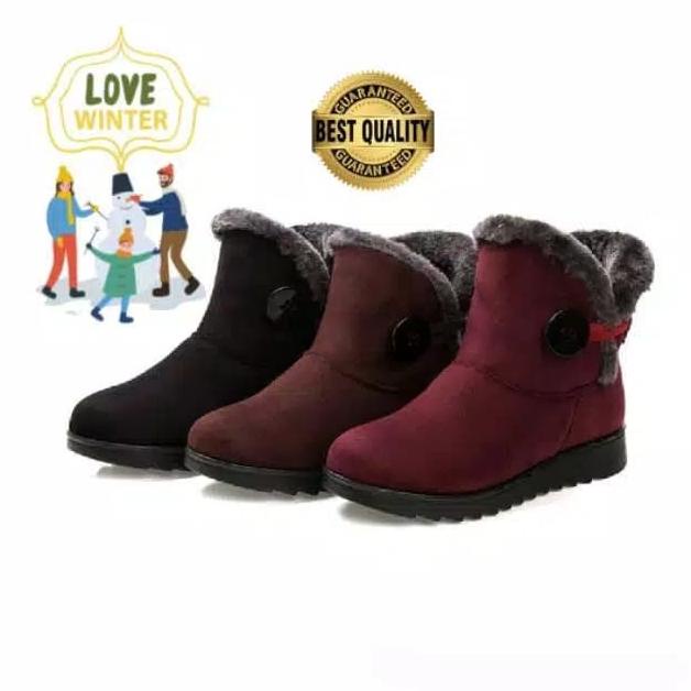 Sepatu Boots Musim Dingin Wanita / Winter Snow Boots Women Import termurah